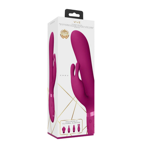 Vive Chou Double Action Interchangeable Rabbit Vibrator VIBRATORS-RABBIT-MULTI