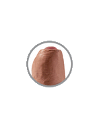 King Cock 7 Inch Uncut Realistic Suction Cup Silicone Dildo > Dildos > Realistic Dildos