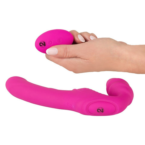 Vibrating Strapless Strap On 2 – Rechargeable Double Vibrator > Realistic Dildos and Vibes > Strapless Strap Ons
