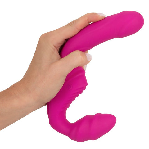 Vibrating Strapless Strap On 2 – Rechargeable Double Vibrator > Realistic Dildos and Vibes > Strapless Strap Ons