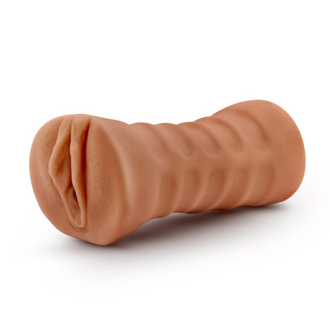 M for Men Julieta Mocha Vibrating Realistic Male Stroker Toy Beige Strokers - Vibrating