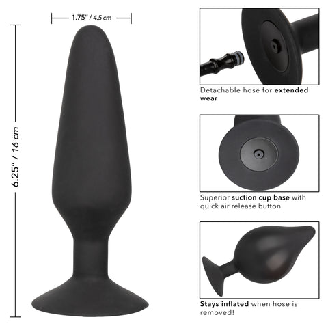 CalExotics XL Silicone Inflatable Plug – Inflatable Anal Plug with Detachable Hose and Squeeze Bulb > Anal Range > Tunnel and Stretchers