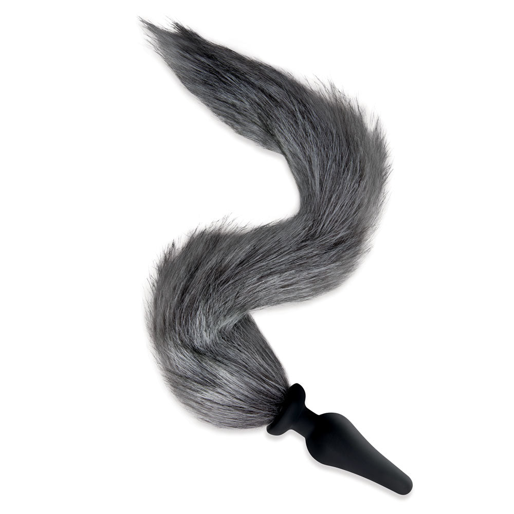 WhipSmart Furry Tales Foxtail Furry Play Set Grey Tails