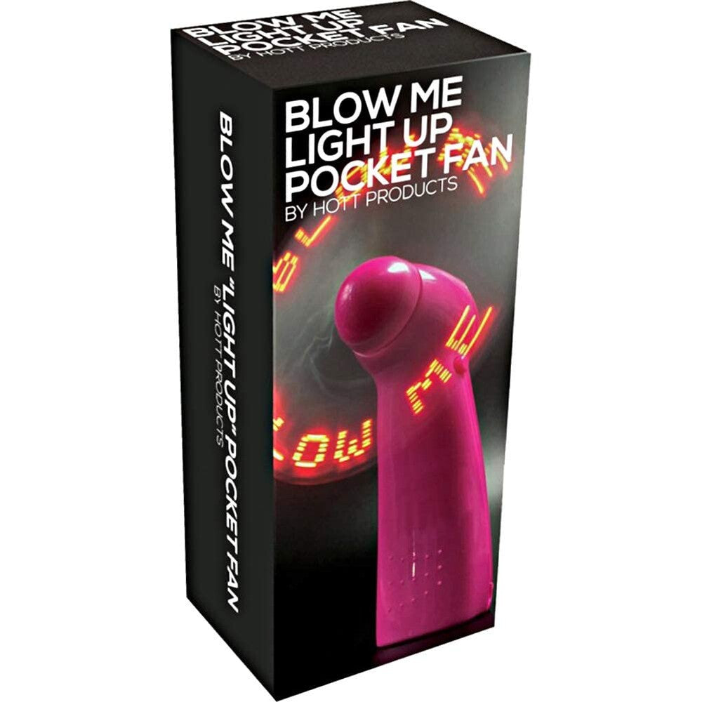 Blow Me Light Up Pocket Fan Pink Default Title Novelties