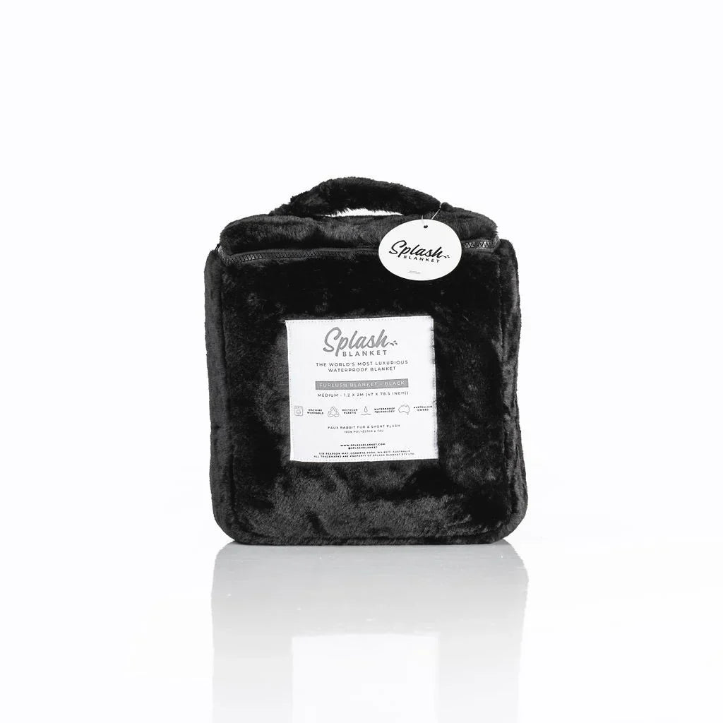 Furlush Splash Medium Plush Velvet and Faux Fur Blanket 1.2m x 2m Blanket > Essentials > Splash Blankets