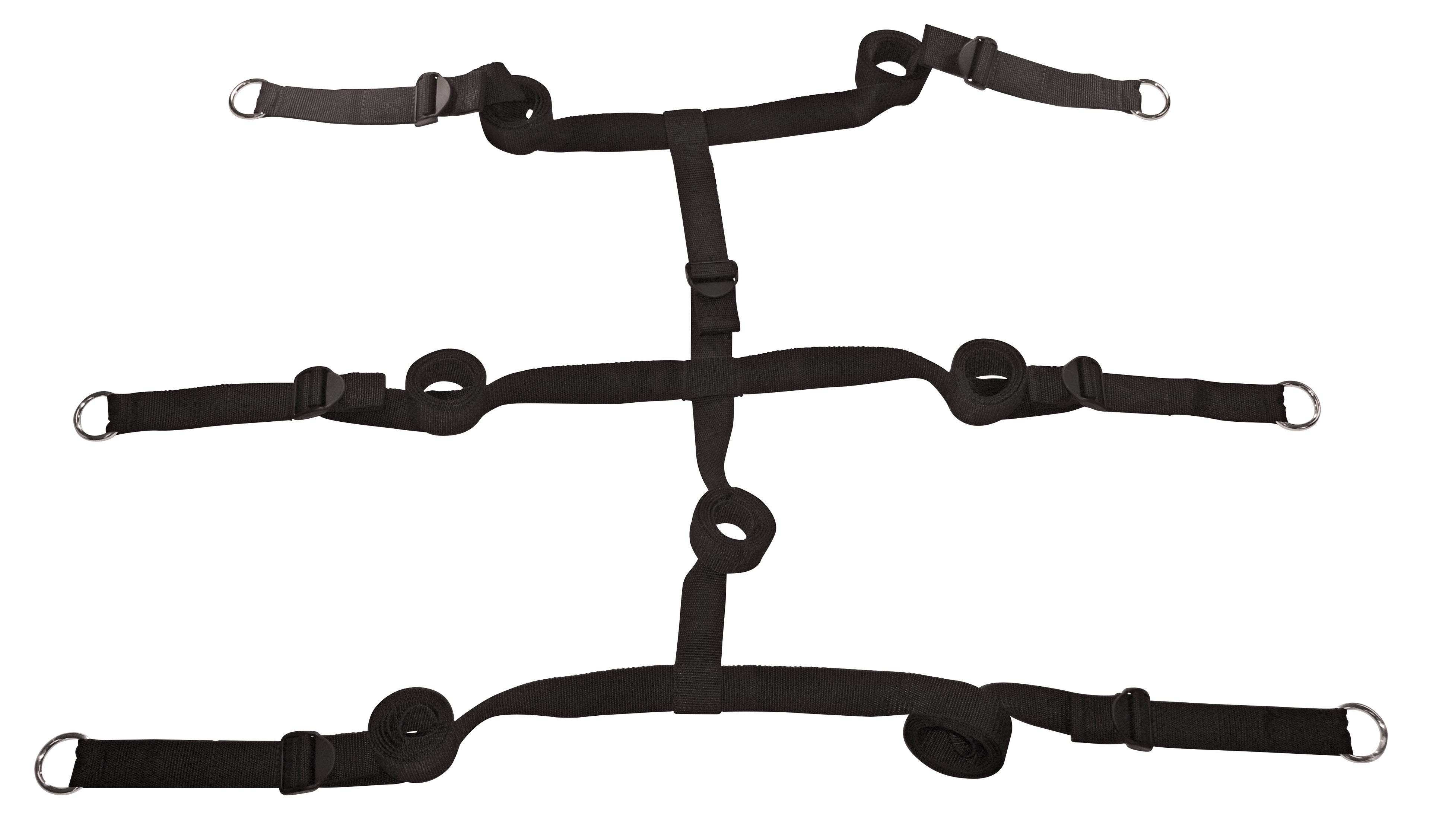 Sportsheets Edge Extreme Under the Bed Bondage Restraint System – Adjustable Strap Restraints Black > Bondage Gear > Bed Restraints