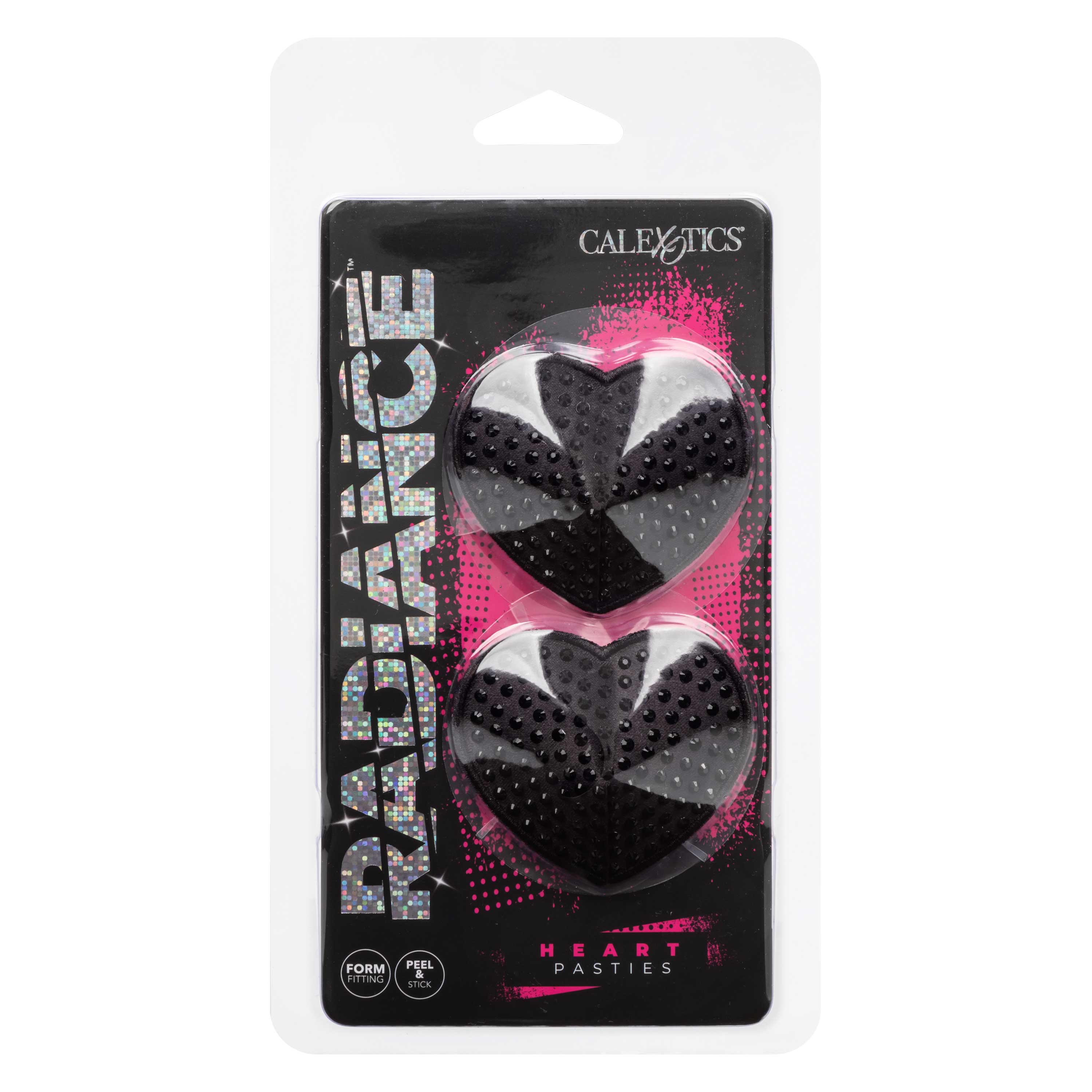 Radiance Black Heart Pasties Adhesive Nipple Covers Set > Clothes > Pasties