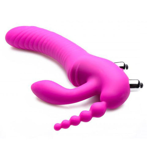 Xr Regal Rider Silicone Strapless Strap On Vibrator > Realistic Dildos and Vibes > Strapless Strap Ons