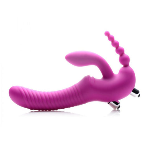 Xr Regal Rider Silicone Strapless Strap On Vibrator Default Title > Realistic Dildos and Vibes > Strapless Strap Ons