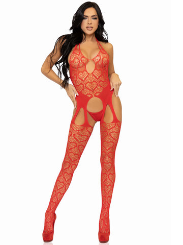 Leg Avenue Net Suspender Body UK 6 to 12 Bodystocking