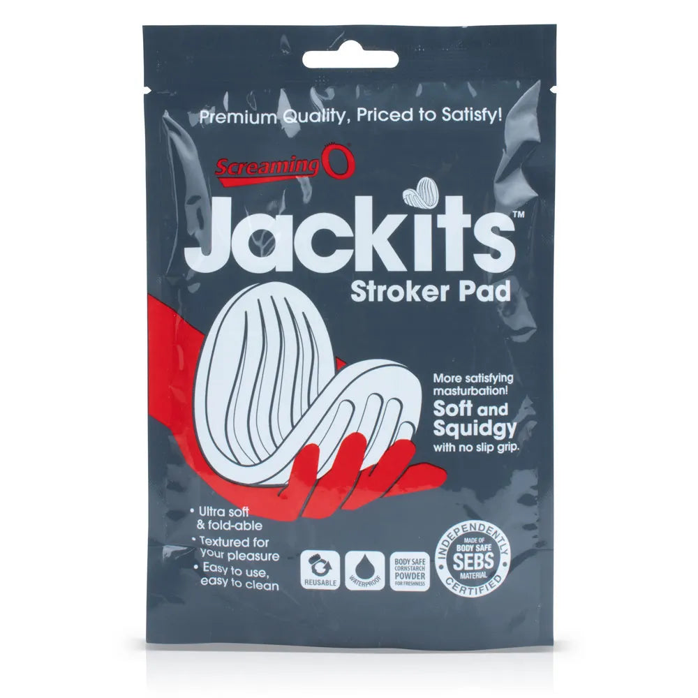 Screaming O Jackits Stroker Pad – Body-Safe SEBS Material Ultra-Soft Textured Stroker Pad > Sex Toys For Men > Masturbators > Manual
