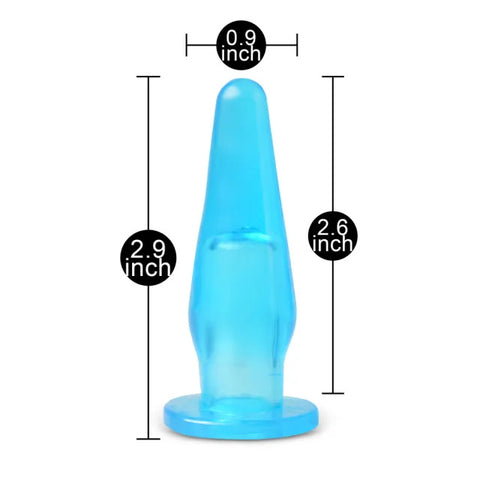Mini Butt Plug With Finger Hole Blue > Anal Range > Butt Plugs
