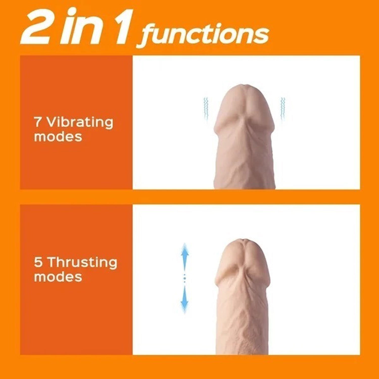 Kenzo App Controlled 9.5 Inch Large Realistic Thrusting Dildo > Dildos > Large Dildos