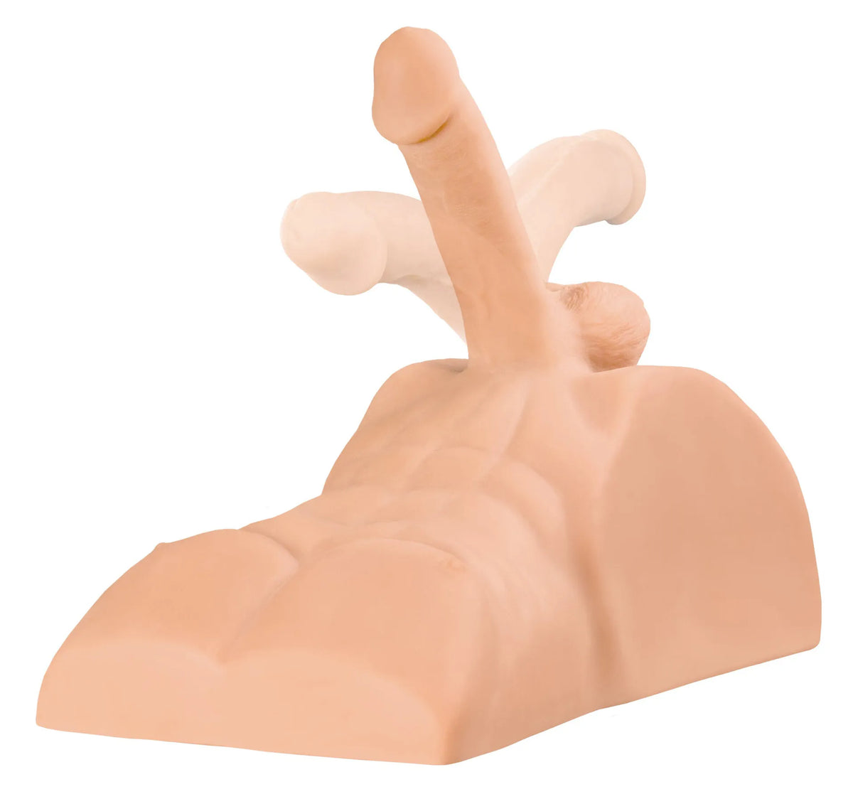 PDX Extreme Plus Perfect Ride Dual-Purpose Posable Cock Torso – Male Masturbator Beige > Sex Toys > Sex Dolls > Premium Main image