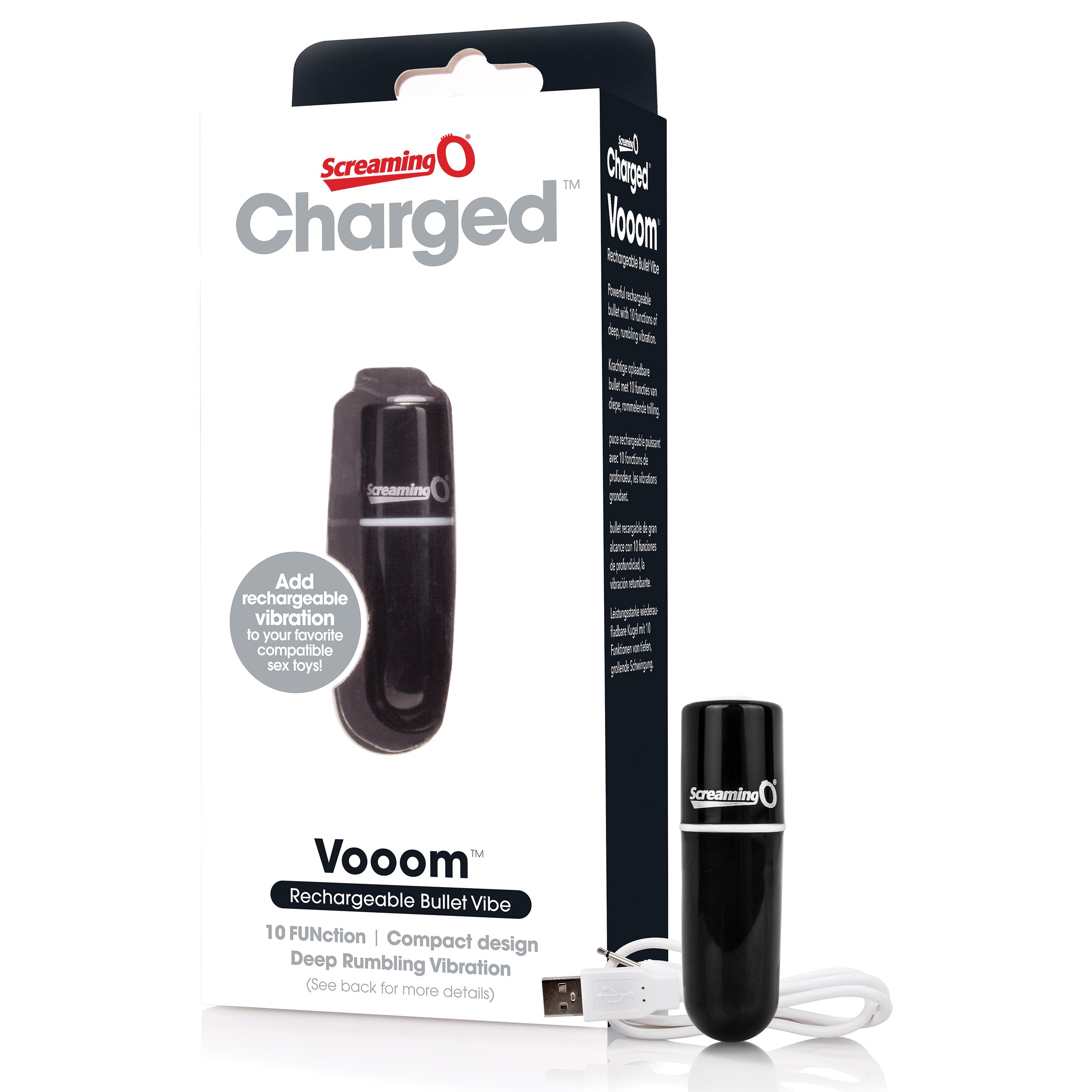Vooom Bullet – Waterproof 10-Function Portable Bullet Vibrator > Vibrators > Mini Vibrators