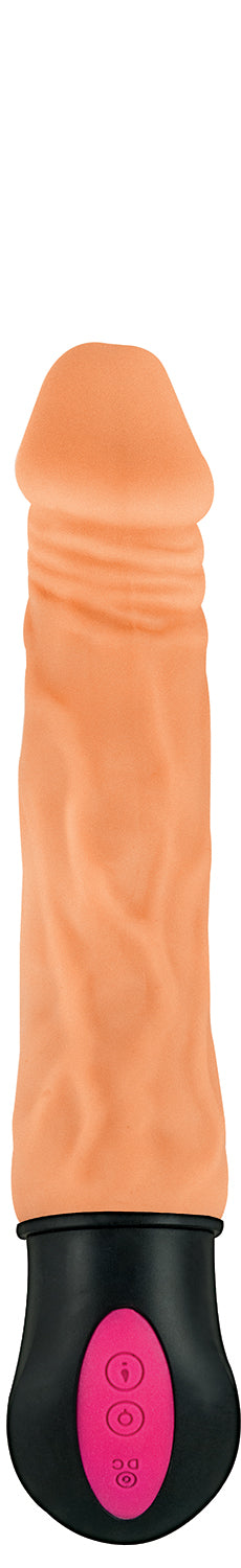 Natural Realskin Hot Bendable Vibrator with Rechargeable Beige > Realistic Dildos and Vibes > Penis Vibrators