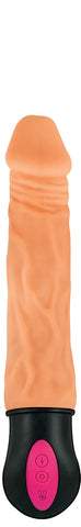 Natural Realskin Hot Bendable Vibrator with Rechargeable Beige > Realistic Dildos and Vibes > Penis Vibrators