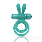 Ohare 4B Low Pitch Bass Double Ring Stretch Silicone Rabbit Vibrator Sleeve > Sex Toys > Couples Toys