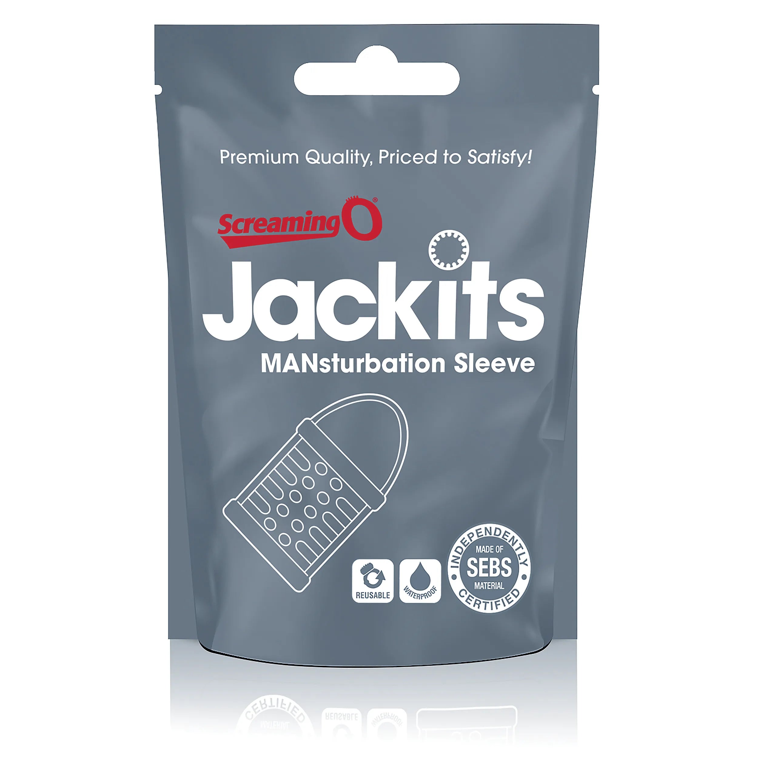 Screaming O Jackits – Reusable Male Masturbation Sleeve with Raised Textured Interior > Sex Toys For Men > Masturbators Cup