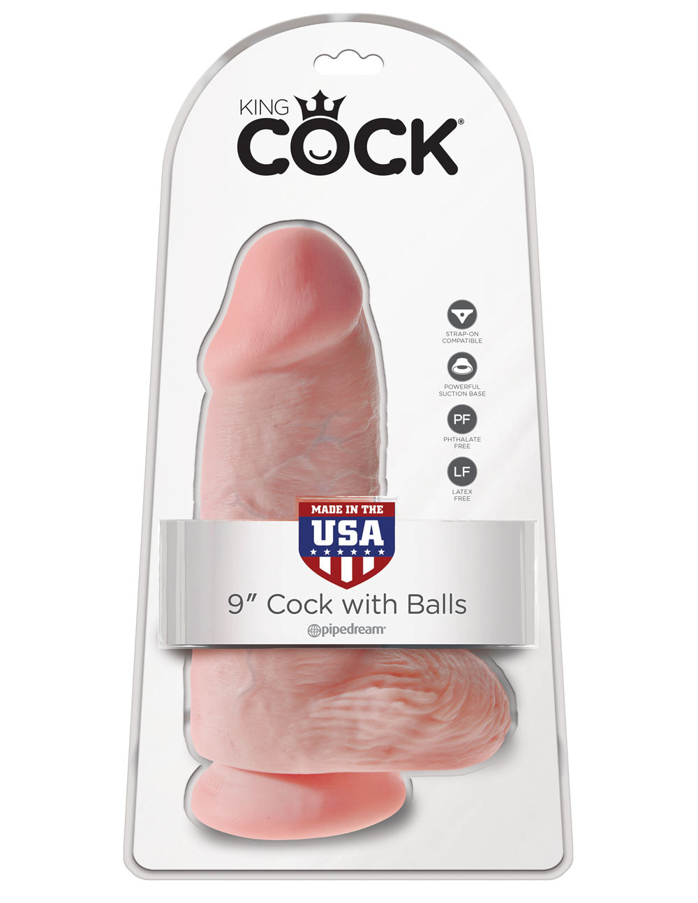 King Cock Chubby 9 Inch Dildo with Balls > Dildos > Large Dildos