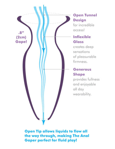 Pipedream Anal Fantasy Elite Beginner's Anal Gaper Clear Silicone Anal Trainer > Anal Range > Tunnel and Stretchers