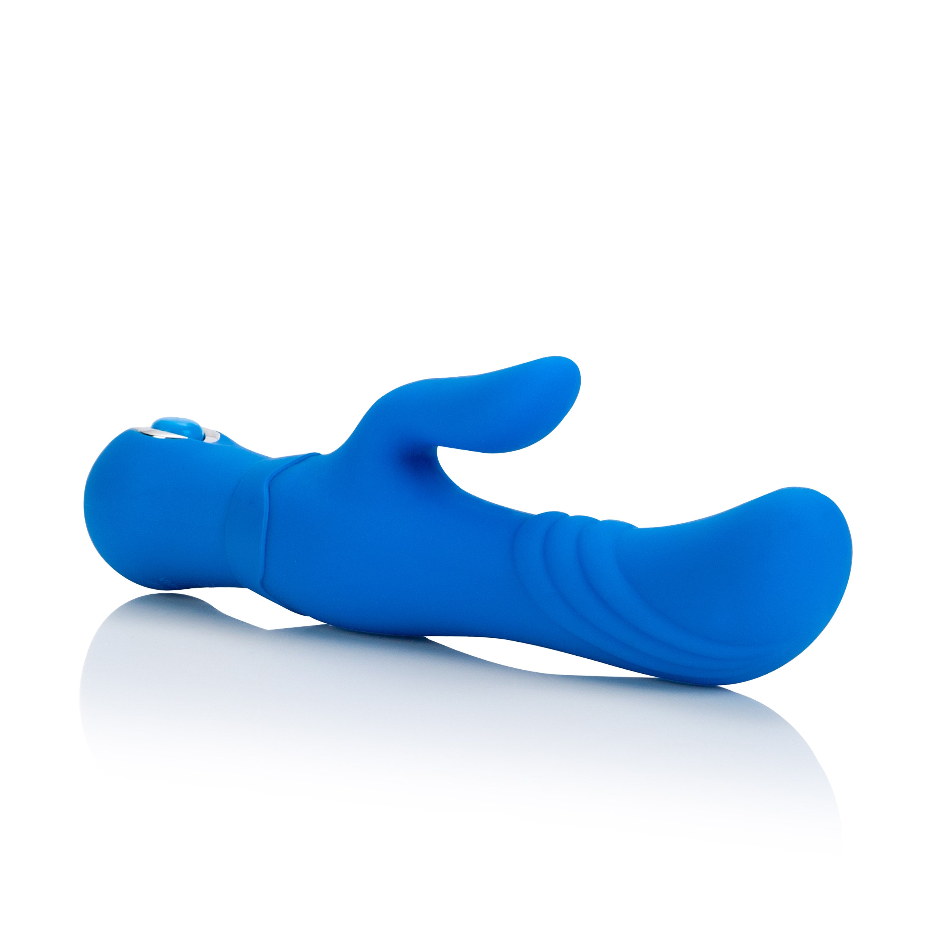 Posh Silicone Thumper Dual Massager – Rechargeable Silicone, 3 Speeds Massager Blue > Vibrators > Ladies > Rabbit