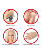 Pipedream Extreme Dollz Hannah Harper – Life-Size Inflatable Love Doll with Removable Inserts > Sex Toys > Sex Dolls > Inflatable