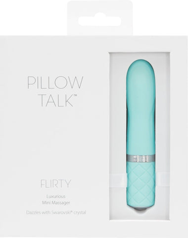Pillow Talk Flirty Teal Vibrator for Playful Exploration