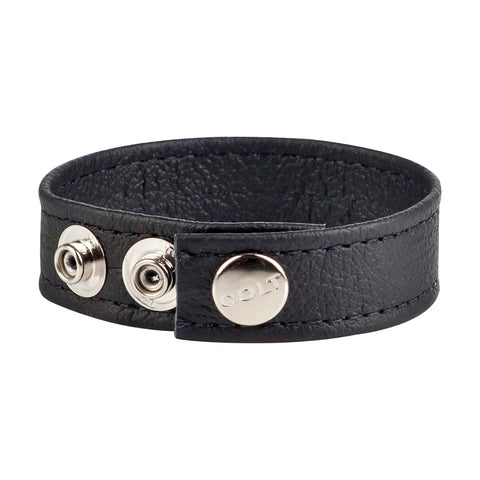 Colt Adjustable Leather Strap with 8 Press Studs Cock and Ball Support Strap > Cock Ring > Adjustable