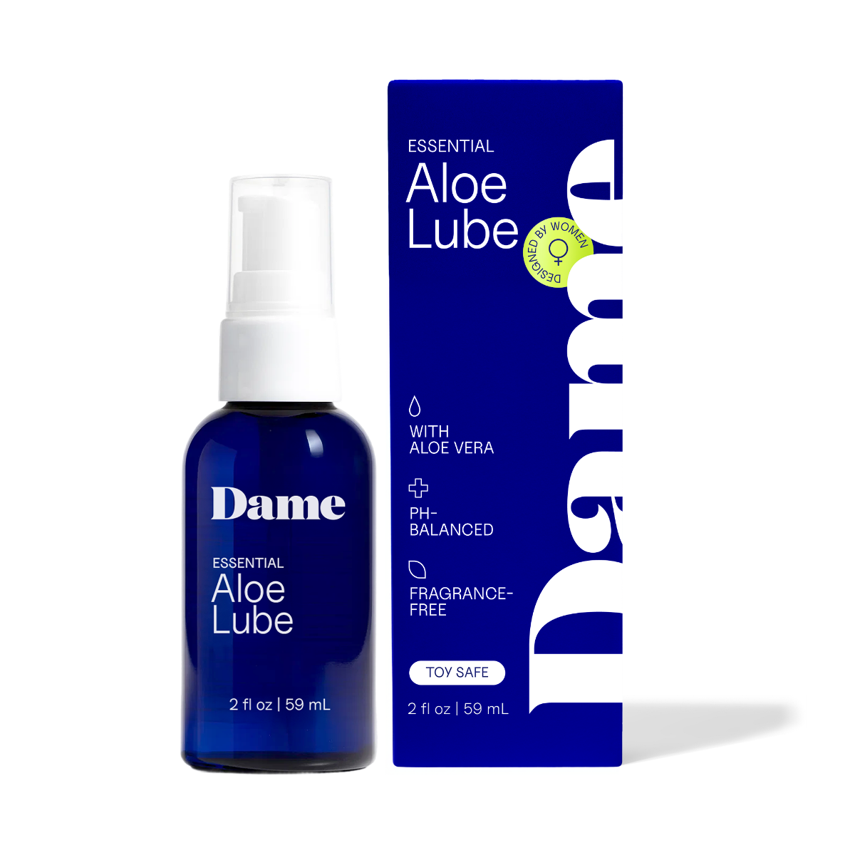 Dame Aloe Lube – Organic Aloe Vera Water-Based Lubricant 2oz Default Title > Lube > Water Based