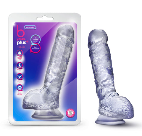 B Yours Plus Clear Realistic Suction Cup Dildo for G-Spot DONGS