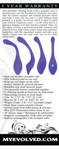 Evolved Anywhere Vibe Flexible Vibrator with Remote > Sex Toys > Couples Toys