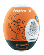 Satisfyer Masturbator Egg Crunchy – Textured Portable Masturbator Egg > Sex Toys For Men > Masturbators Cup