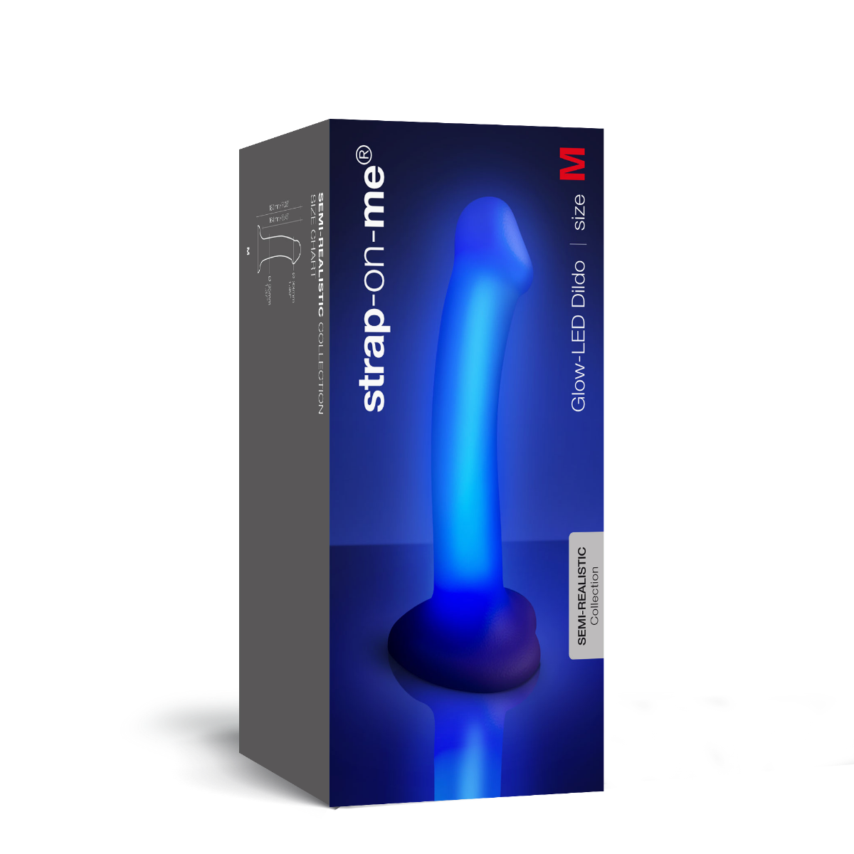 Strap On Me Glow LED Silicone Dildo with Luminous Technology – Medium Dildo > Dildos > Neutral Dildos