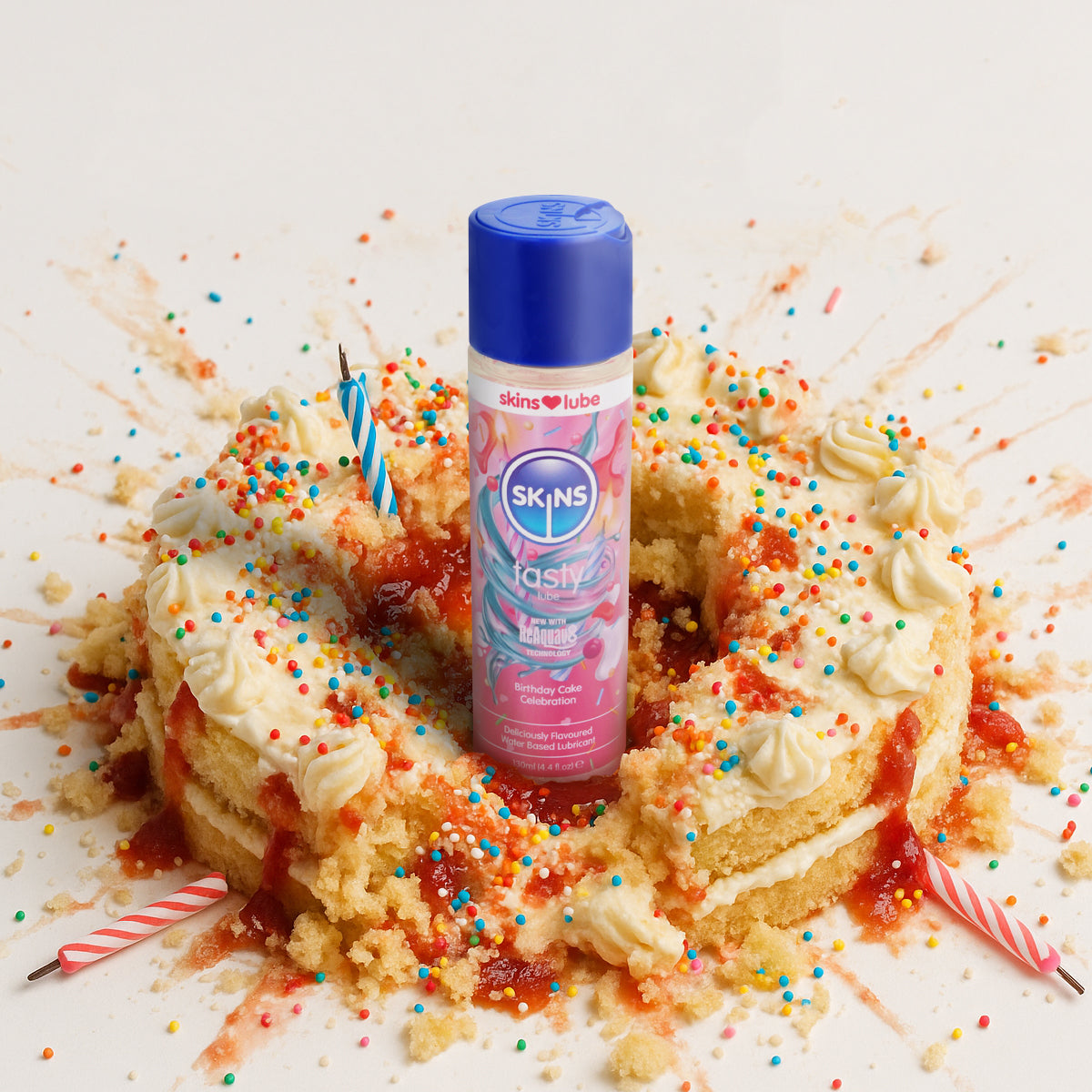 Skins Birthday Cake Water-Based Lubricant 4.4 Fl Oz > Lube > Flavoured Main image