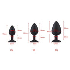Toosh Silicone Butt Plug Set of 3 Small to Large – Jewelled Base Butt Plug > Anal Range > Butt Plug Kits