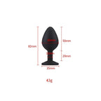 Toosh Black Silicone Medium – Smooth Silicone Butt Plug 3.2 Inch Length 1.35 Inch Width > Anal Range > Butt Plugs