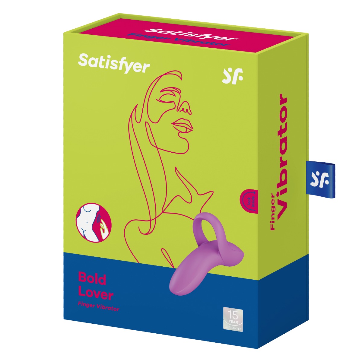Satisfyer Bold Lover Dark USB Rechargeable Finger Stimulator > Vibrators > Finger Vibrators