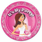"It's My Party!" Disposable Paper Plates Pack Of Ten Default Title Hen and Stag Games