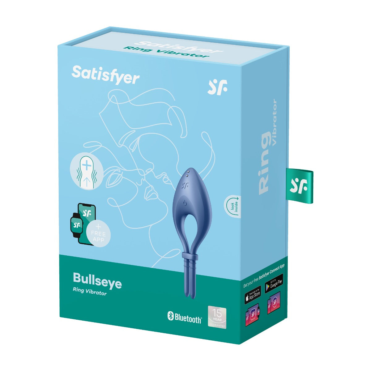 Satisfyer Bullseye Adjustable Silicone Vibrating Lasso Cock Ring > Cock Ring > Vibrating