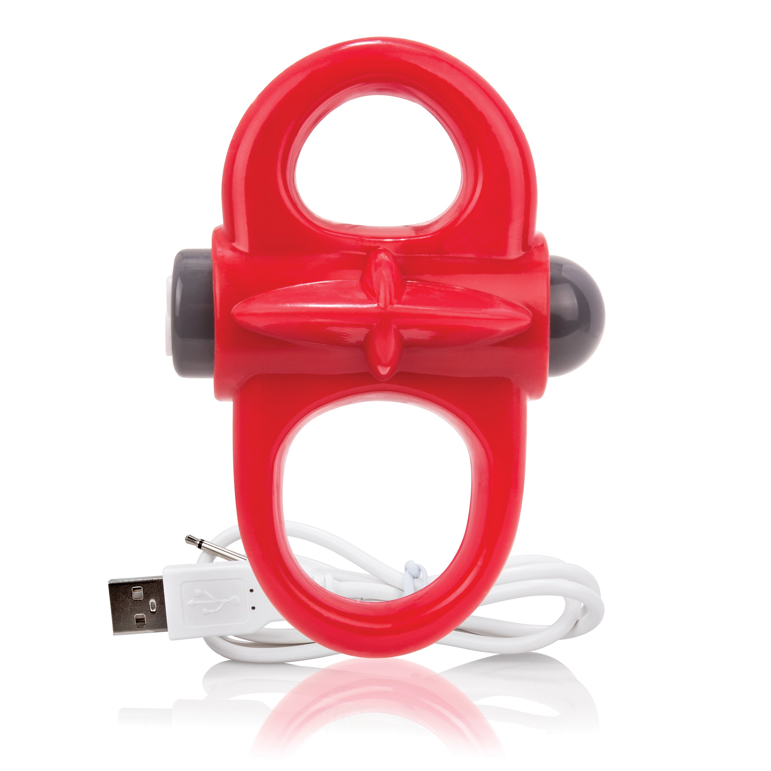 Screaming O Yoga Rechargeable Reversible Dual Loop Silicone Vibrating Cock Ring 3.5 Inch > Cock Ring > Vibrating