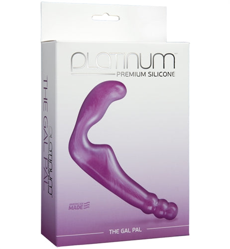 Doc Johnson Platinum The Gal Pal (Iridescent Purple) – Premium Silicone Strapless Strap-On (7.75 inches) > Dildos > Strapless Strap Ons