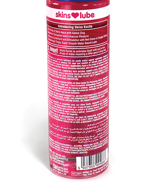 Skins Excite Tingling Water-Based Lubricant 4.4oz Personal Lubricant > Lube > Water Based