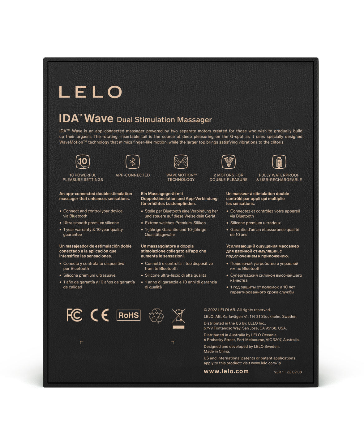 Lelo Ida Wave – App-Connected Rechargeable G-Spot Massager with WaveMotion Technology > Sex Toys > Couples Toys