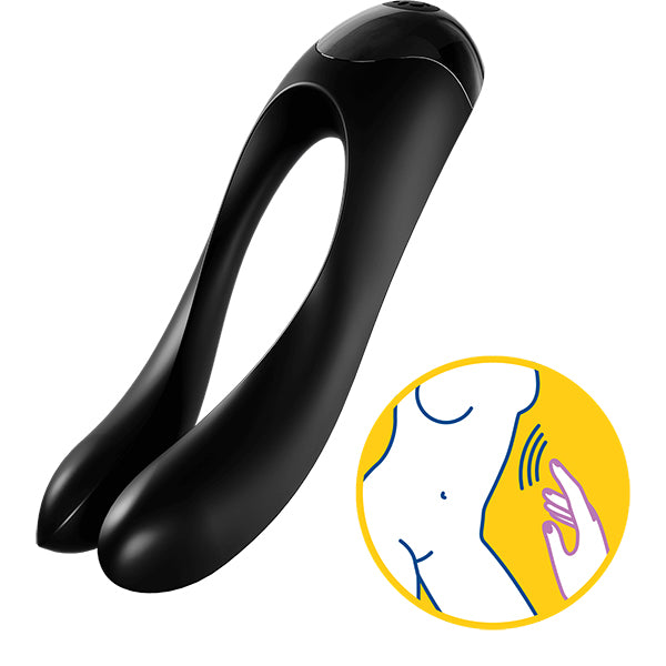 Satisfyer Candy Cane Finger Vibrator – Dual Motor Silicone Finger Vibrator > Vibrators > Finger Vibrators