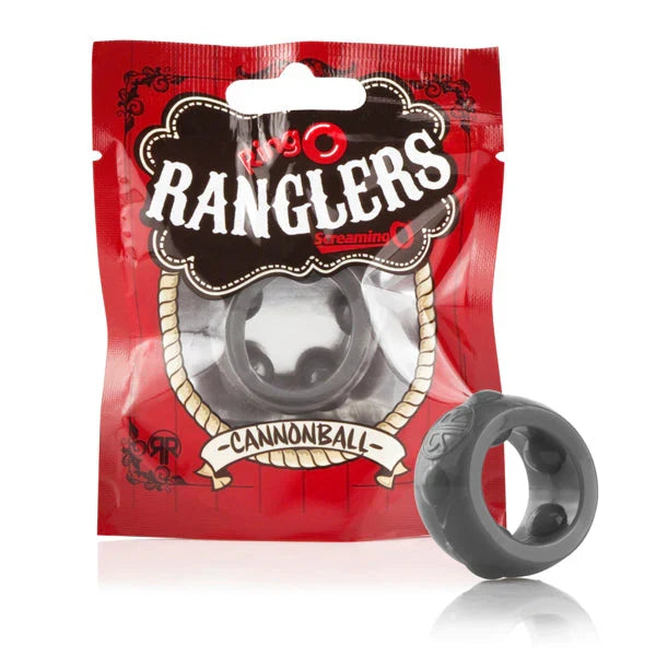 Ringo Ranglers Cannonball – Stretch Silicone Cock Ring with Firm Pleasure Balls > Cock Ring > Single