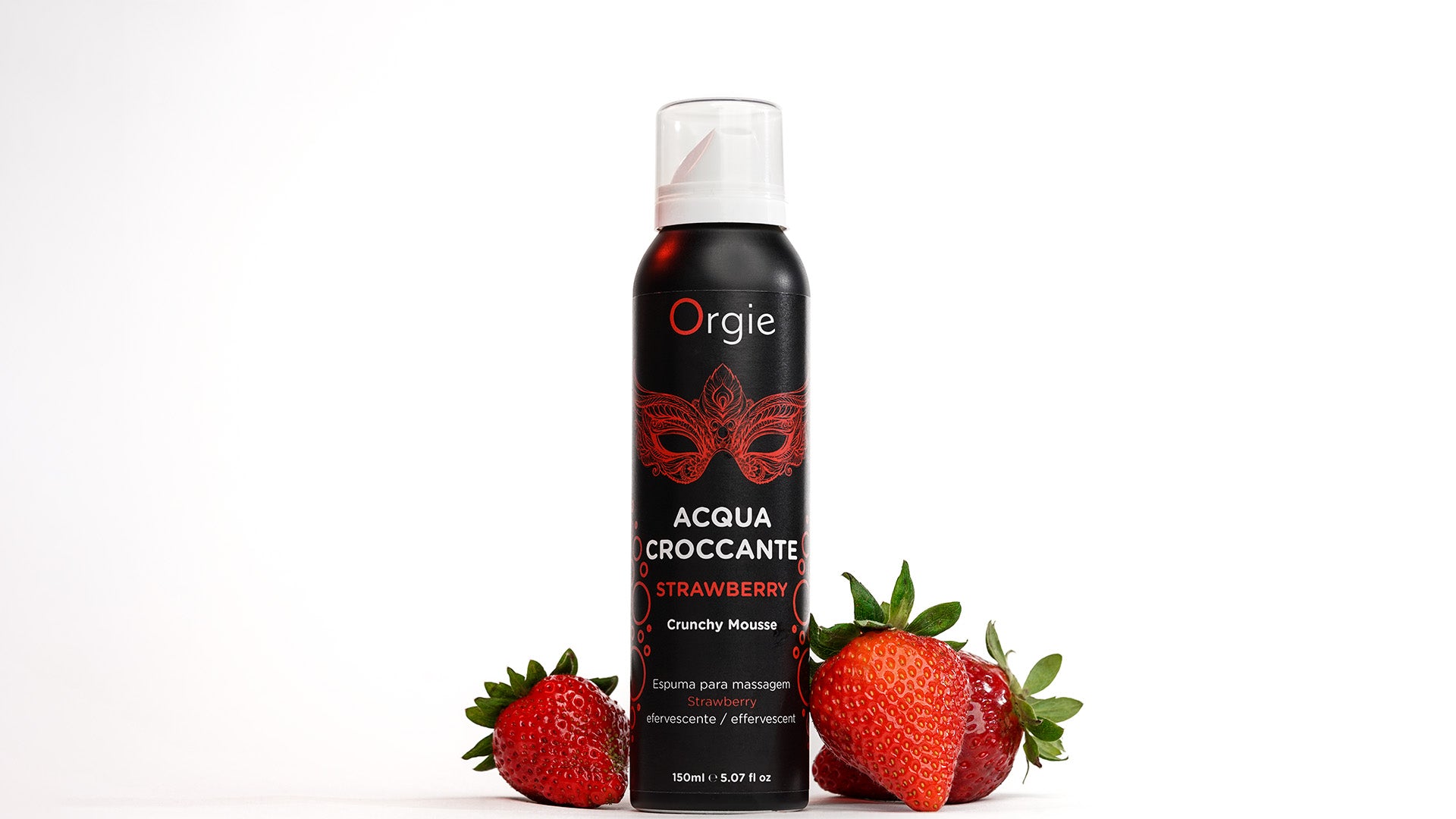 Orgie Acqua Croccante Moisturising Crunchy Foam – Strawberry Scented Body Foam 150ml Default Title Orgie