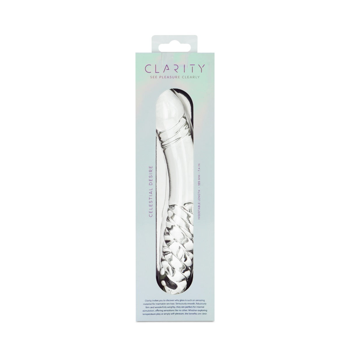 Celestial Desire 7.4 Inch Double-Ended Borosilicate Glass Dildo > Glass > Dildos