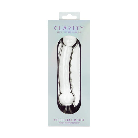 Celestial Ridge Borosilicate Glass Double-Ended Dildo – 6.4 Inch Sculpted Ridges > Glass > Dildos