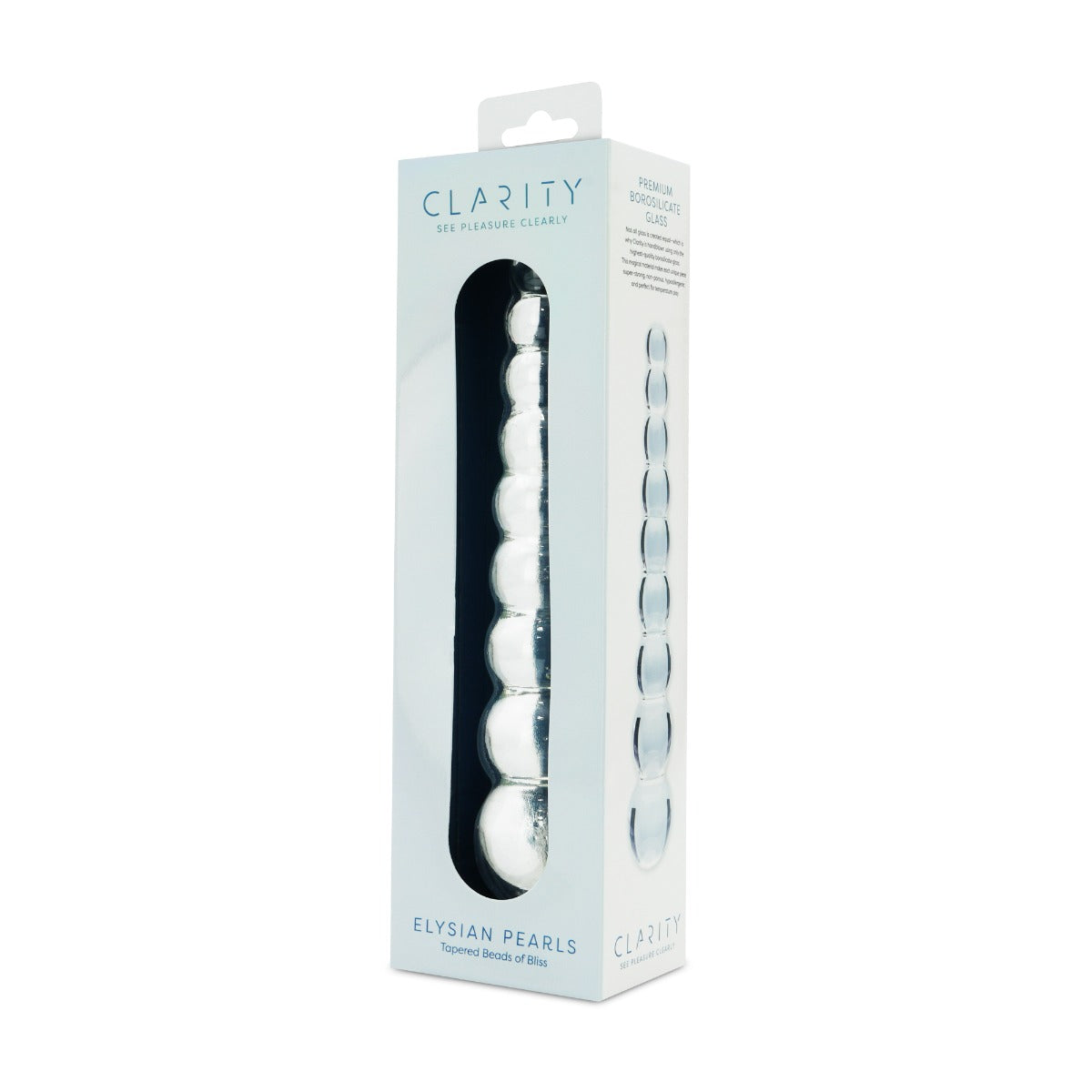 Elysian Pearls 6.7 Inch Borosilicate Glass Dildo Handblown Smooth Shaft > Glass > Dildos